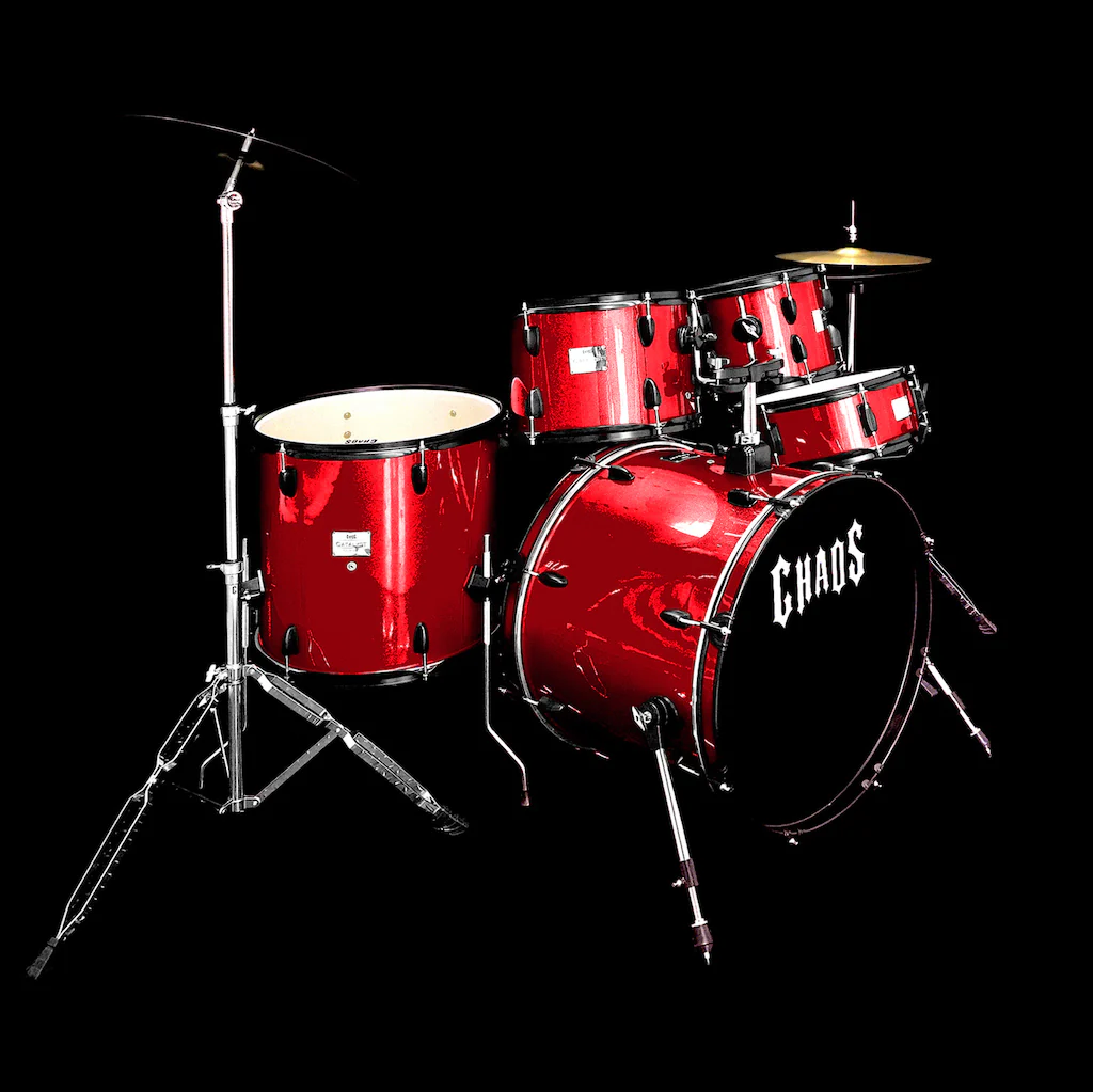 Chaos Catalyst Beginner Drum Kit - Red - Image 4