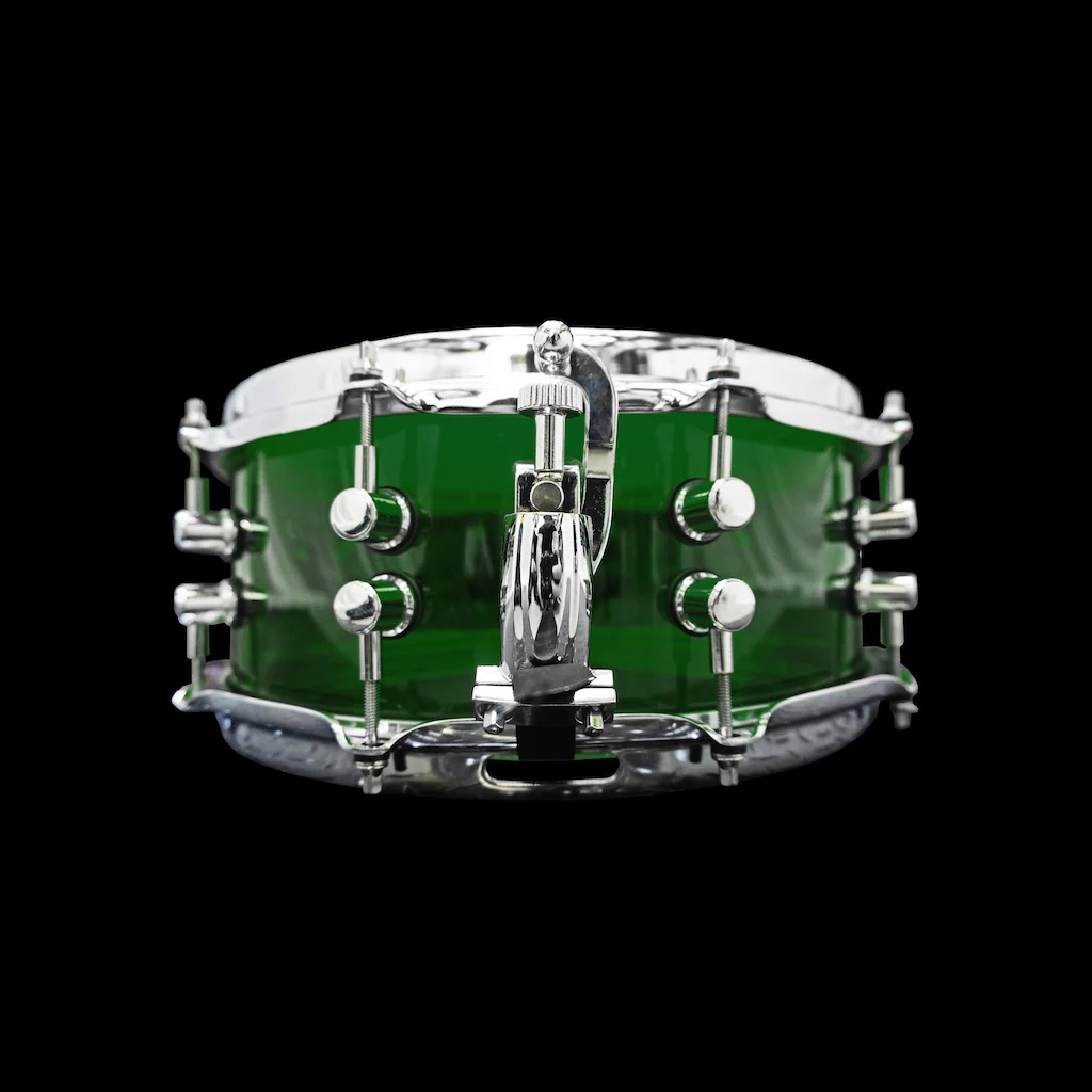 Chaos Illusion 13x6.5 Acrylic Snare Drum - Green - Image 3