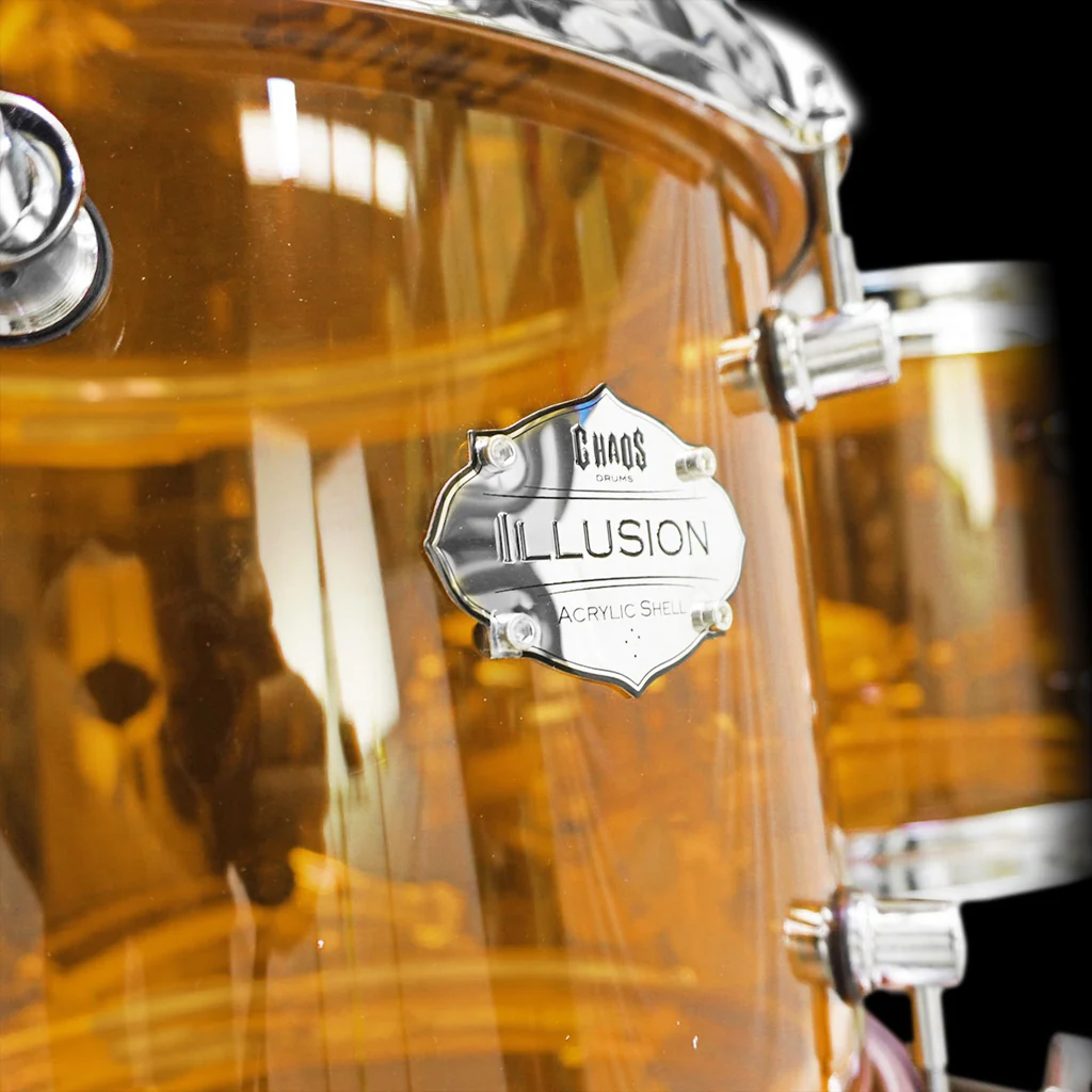 Chaos Illusion Acrylic Drum Kit - Amber - Image 6