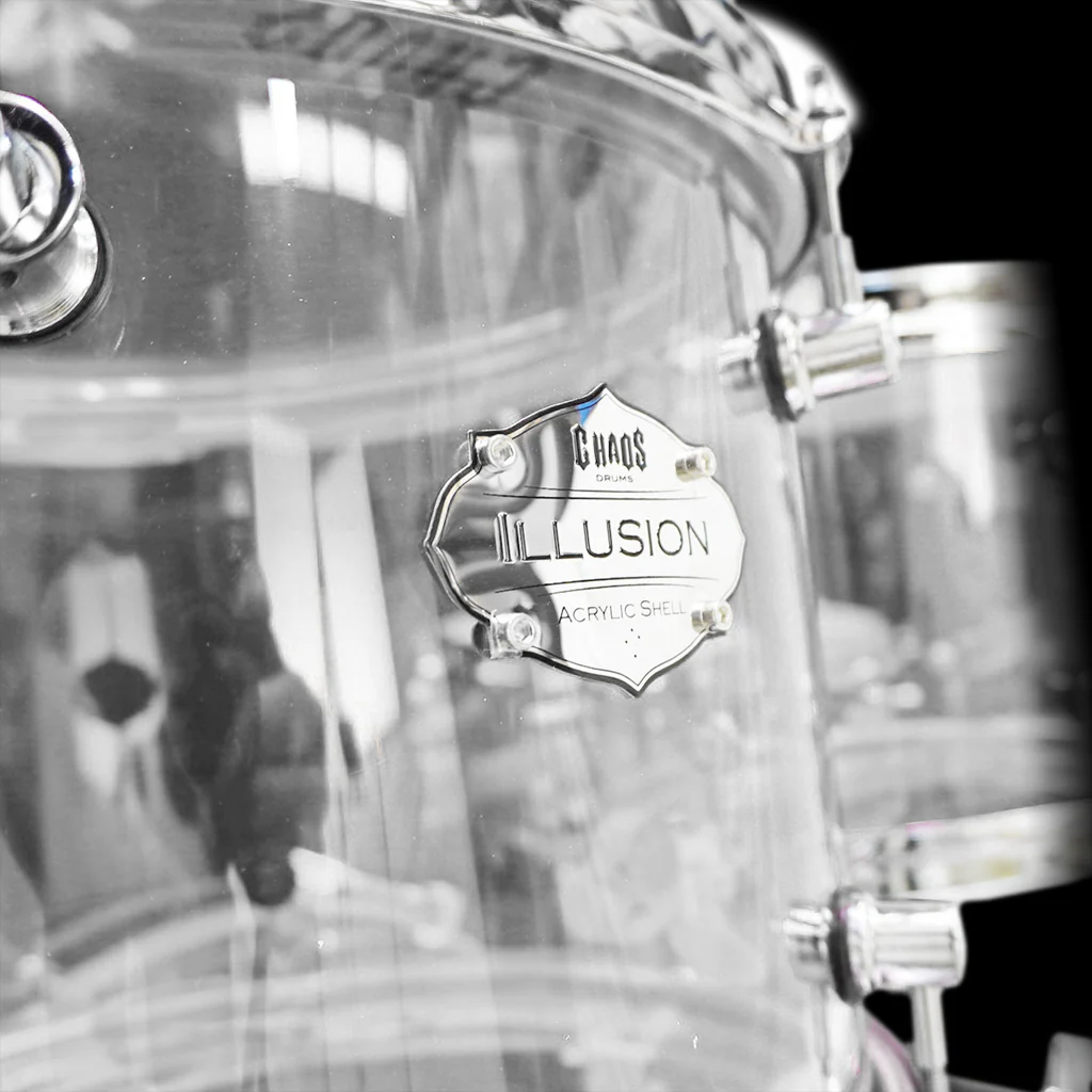 Chaos Illusion Acrylic Drum Kit - Clear - Image 6