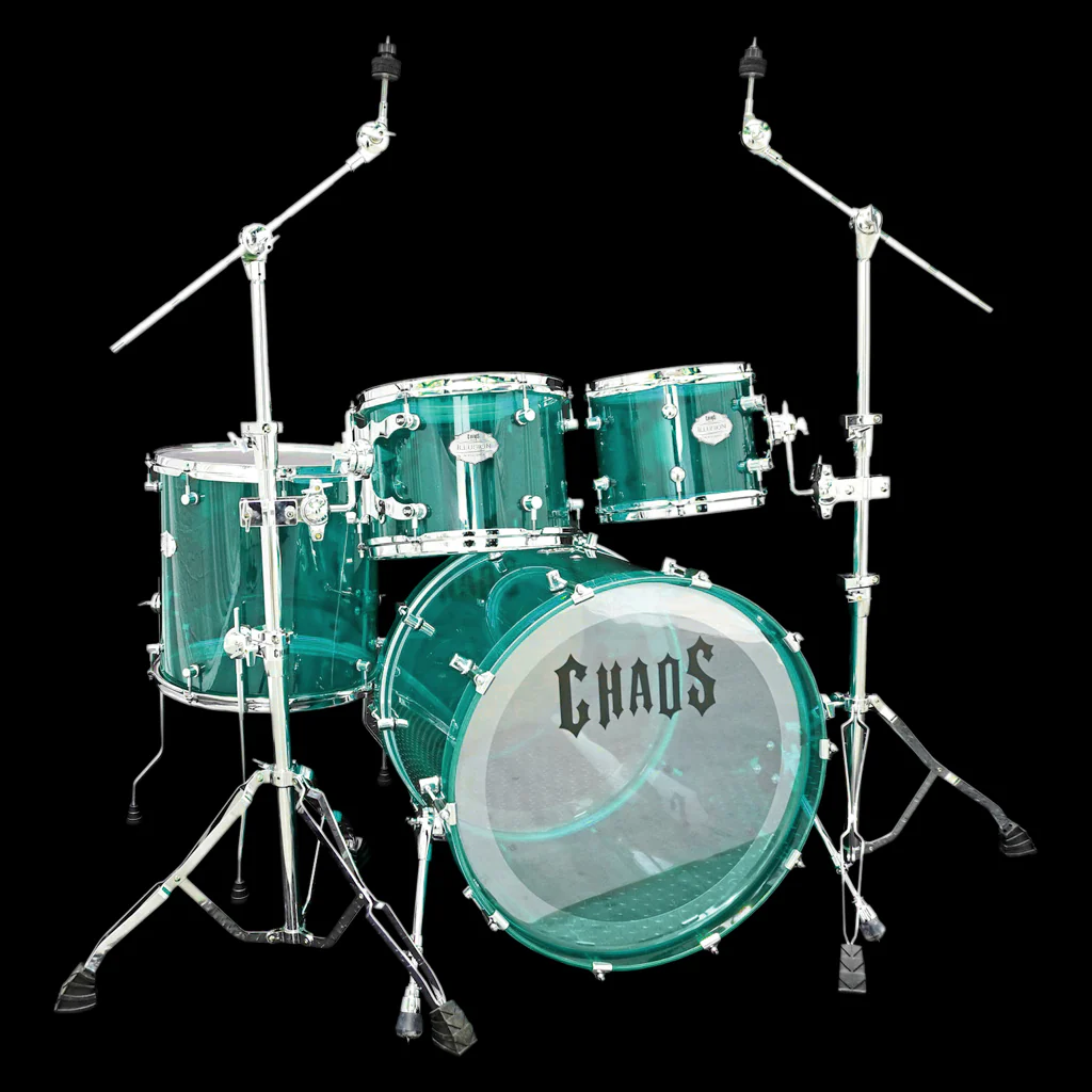 Chaos Illusion Acrylic Drum Kit - Coke Bottle Green - Image 3