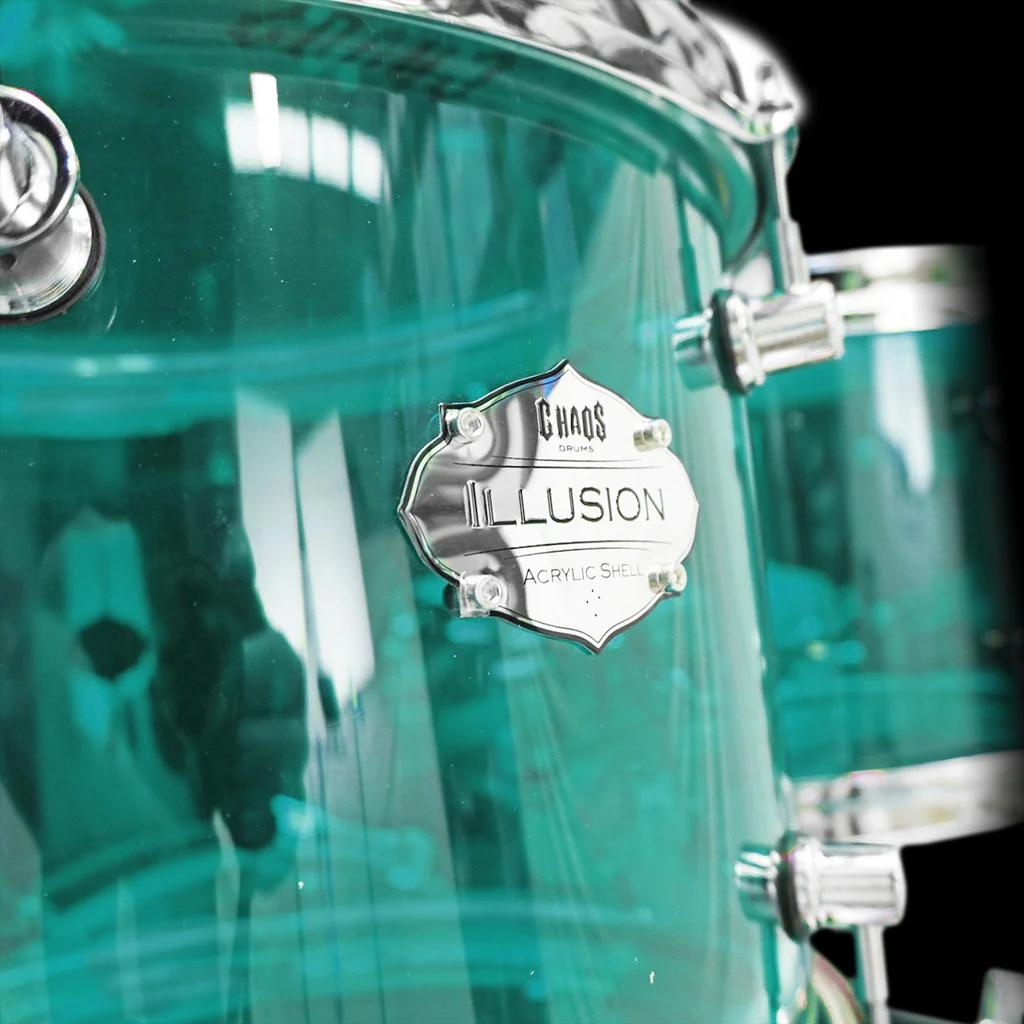 Chaos Illusion Acrylic Drum Kit - Coke Bottle Green - Image 6