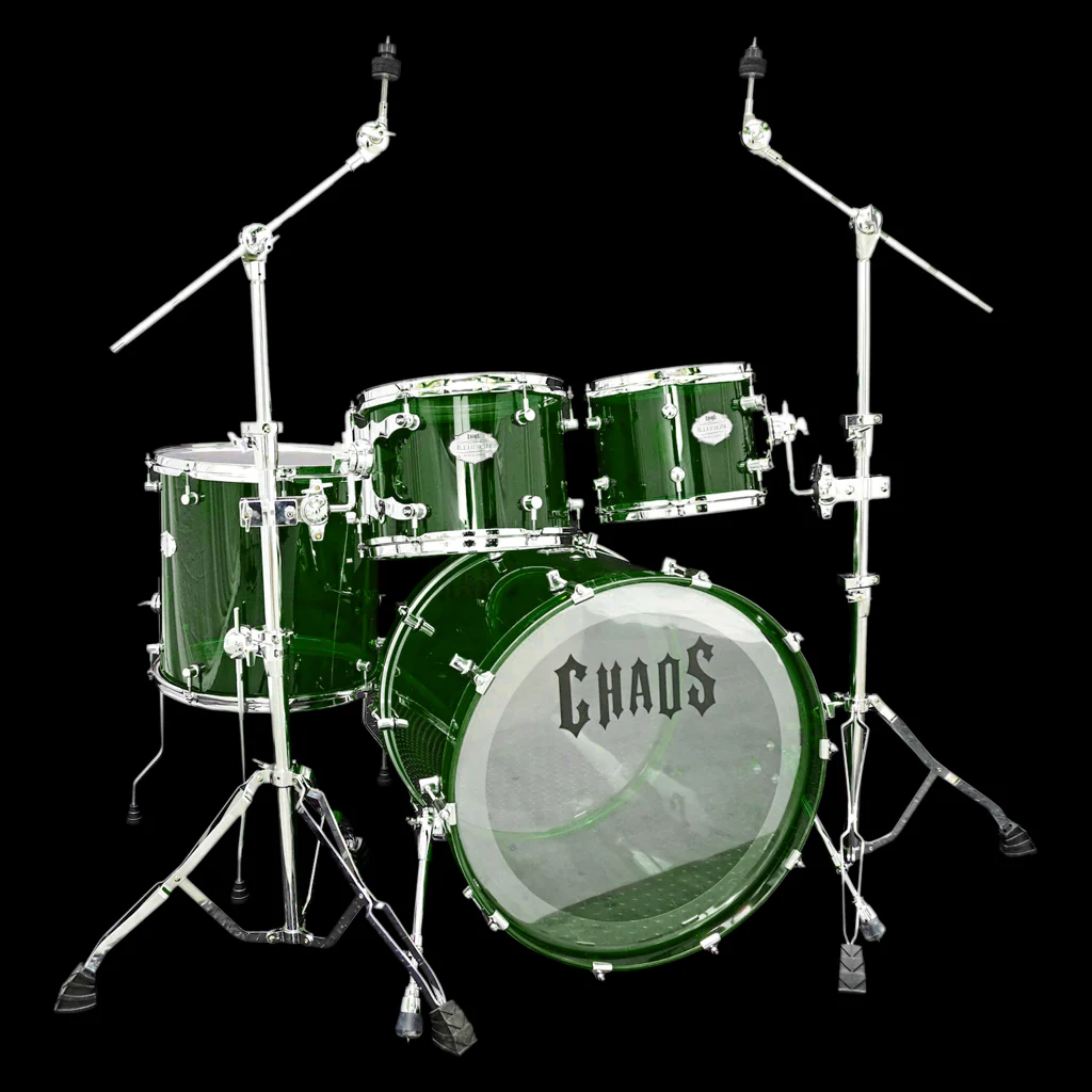 Chaos Illusion Acrylic Drum Kit - Green - Image 3