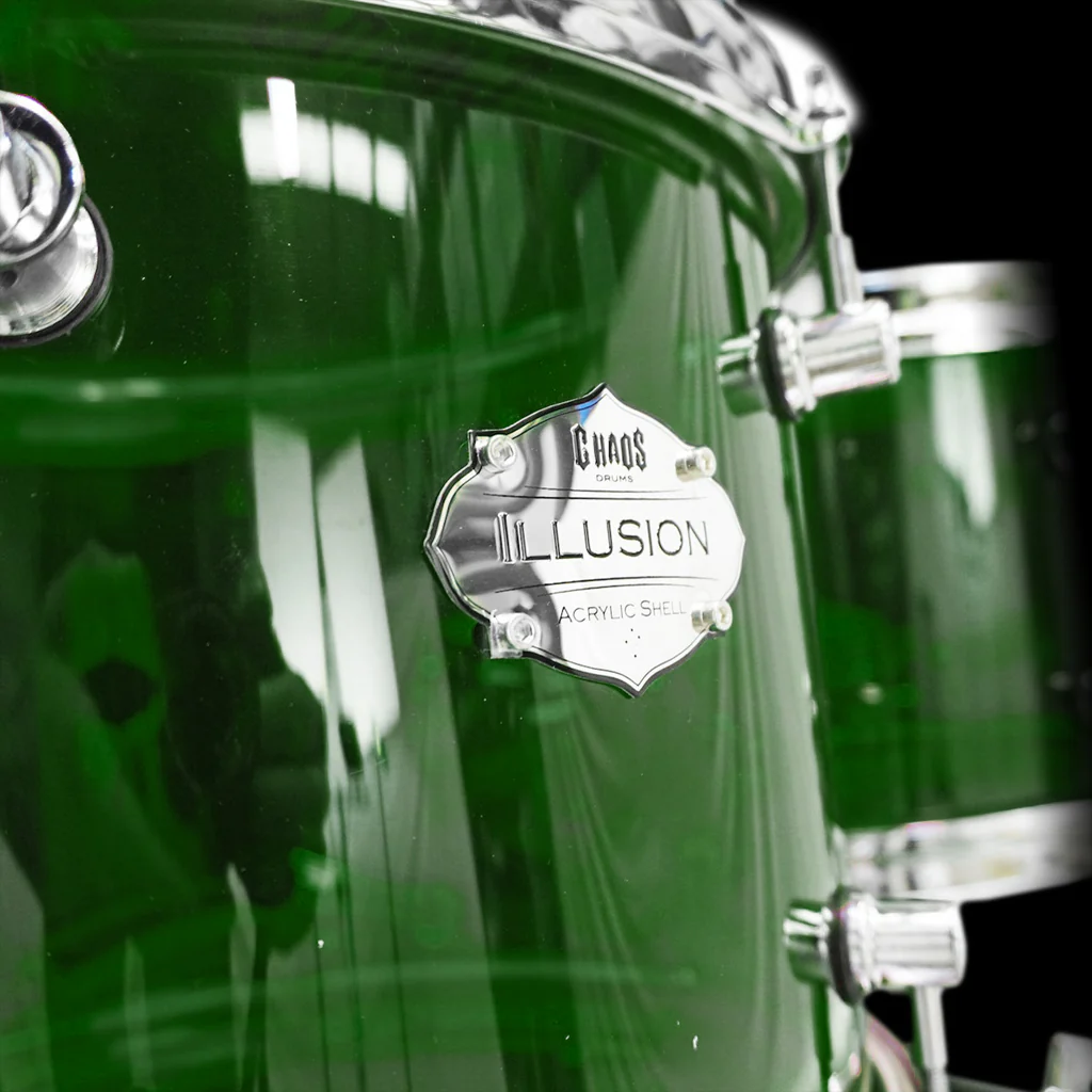 Chaos Illusion Acrylic Drum Kit - Green - Image 6