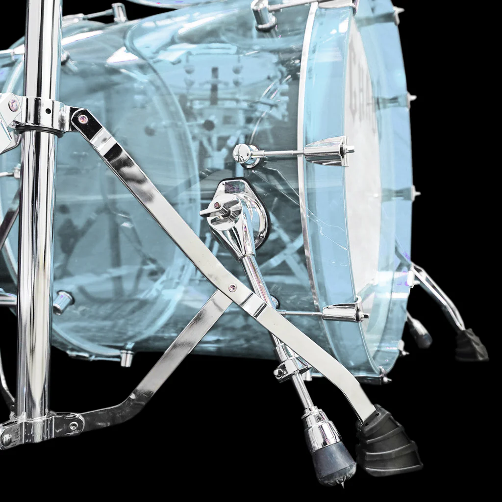 Chaos Illusion Acrylic Drum Kit - Ice Blue - Image 4