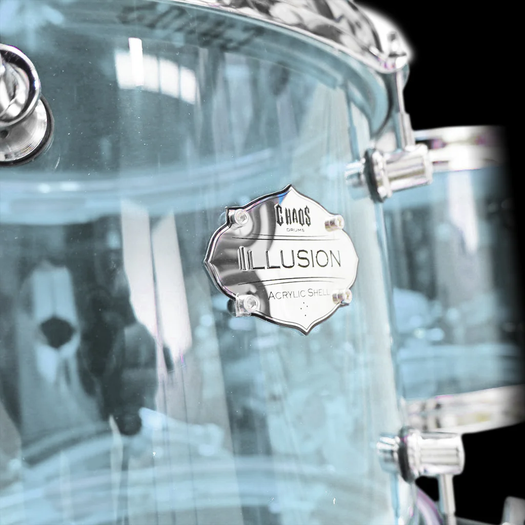 Chaos Illusion Acrylic Drum Kit - Ice Blue - Image 6