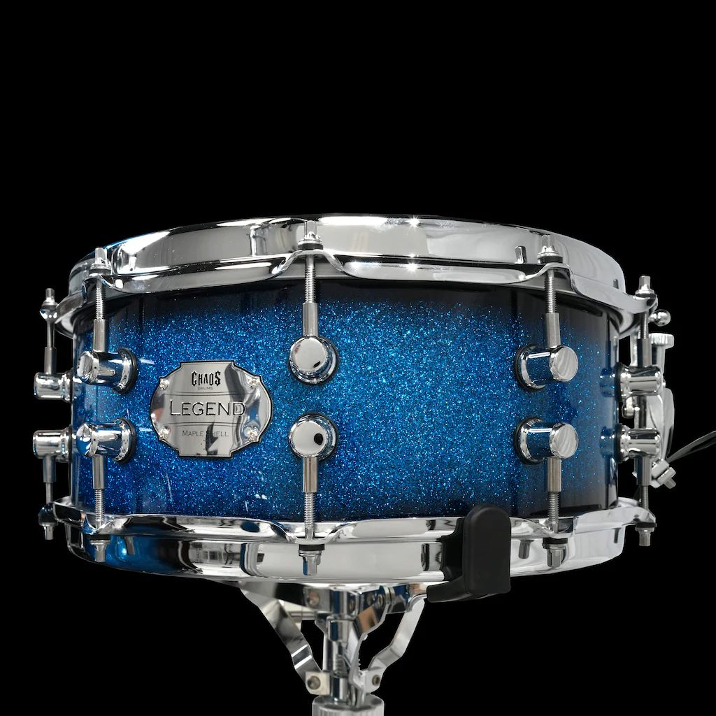 Chaos Legend Maple Drum Kit - Blue Sparkle Burst - Image 6