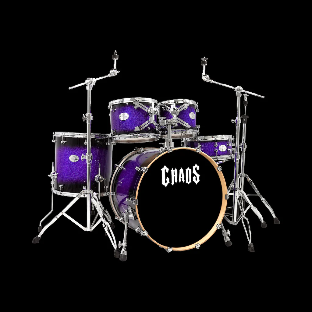 Chaos Legend Maple Drum Kit - Purple Sparkle Burst - Image 2