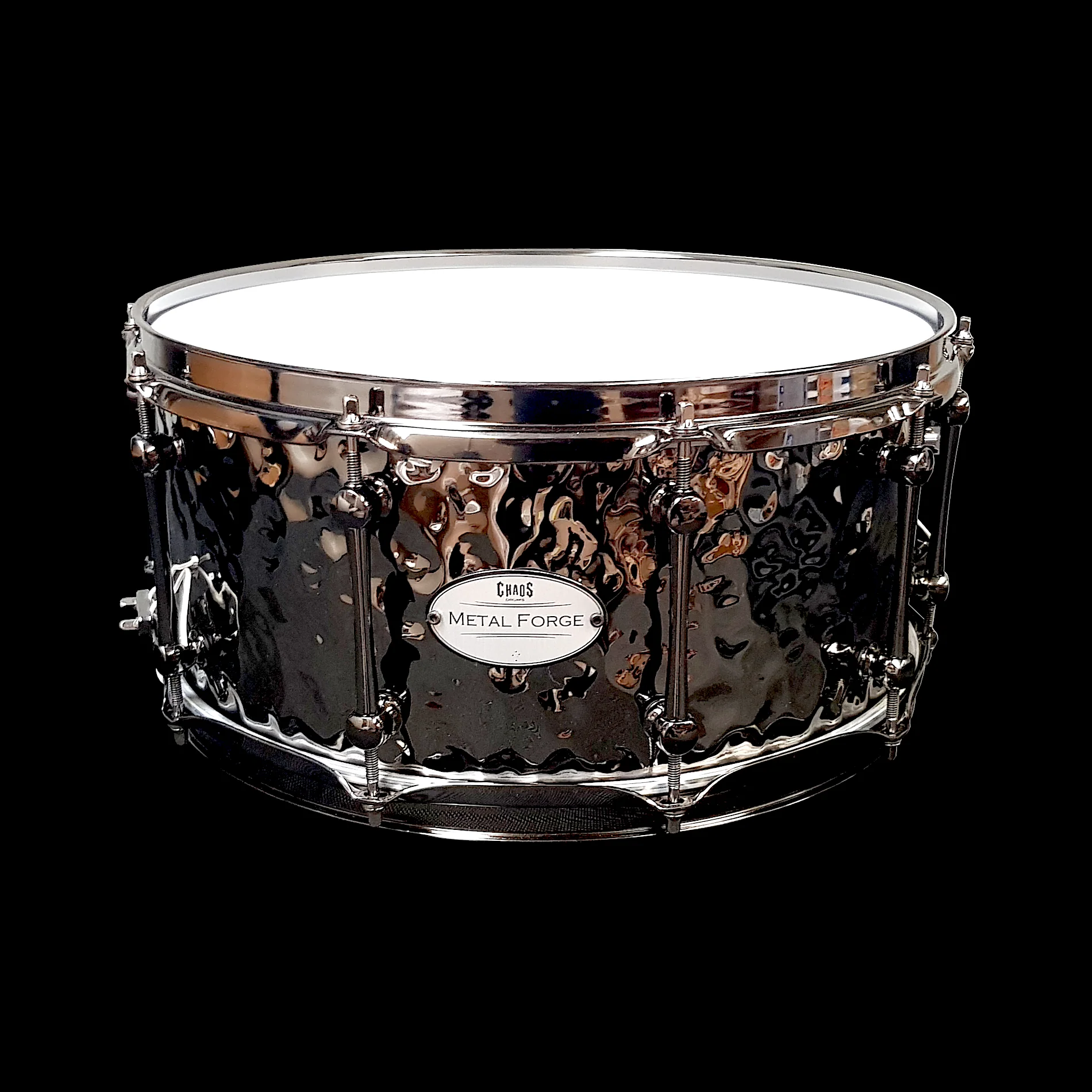 Chaos Metal Forge 14x6.5 Hammered Brass Beat Snare Drum - Gold - Image 8