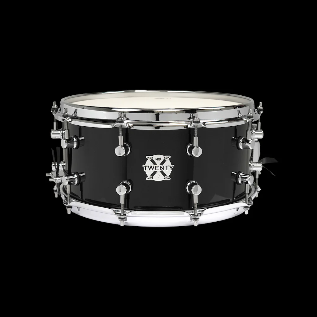 Chaos Twenty X 14x6.5 20 Ply Snare Drum - Black