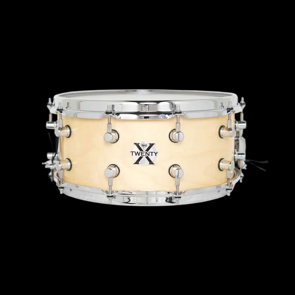Chaos Twenty X 14x6.5 20 Ply Snare Drum - Natural Lacquer