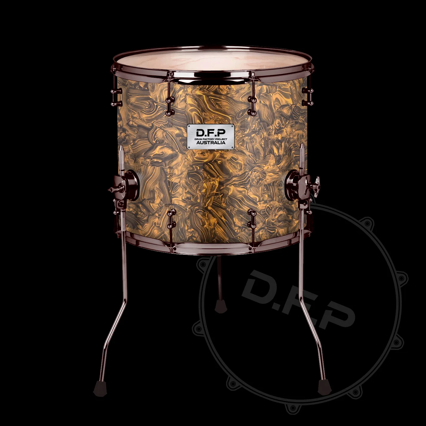 DFP Drum Wrap - Bronze Abalone