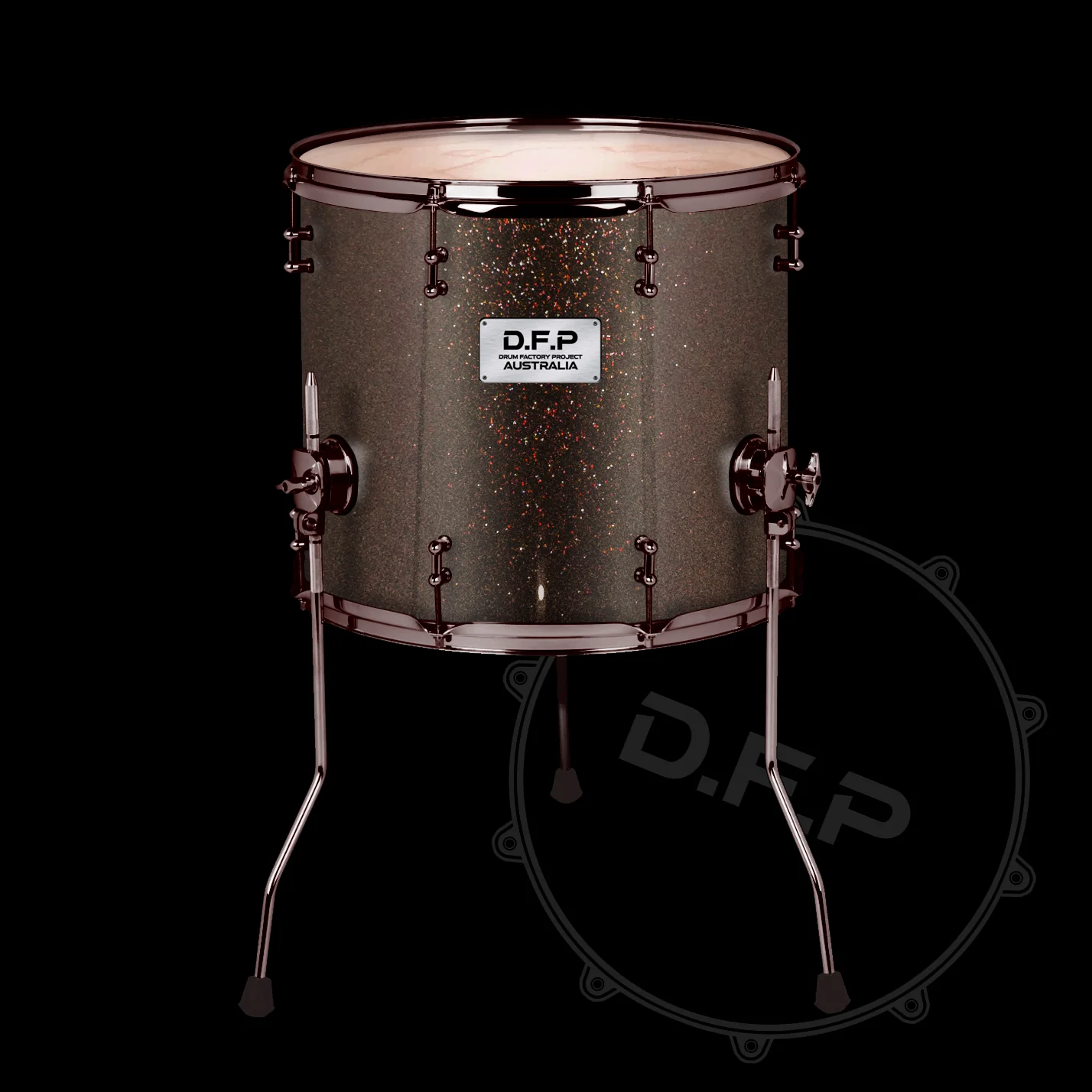DFP Drum Wrap - Cola Sparkle