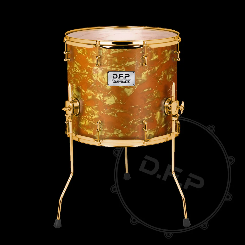 DFP Drum Wrap - Light Orange Marine Pearl - Image 2