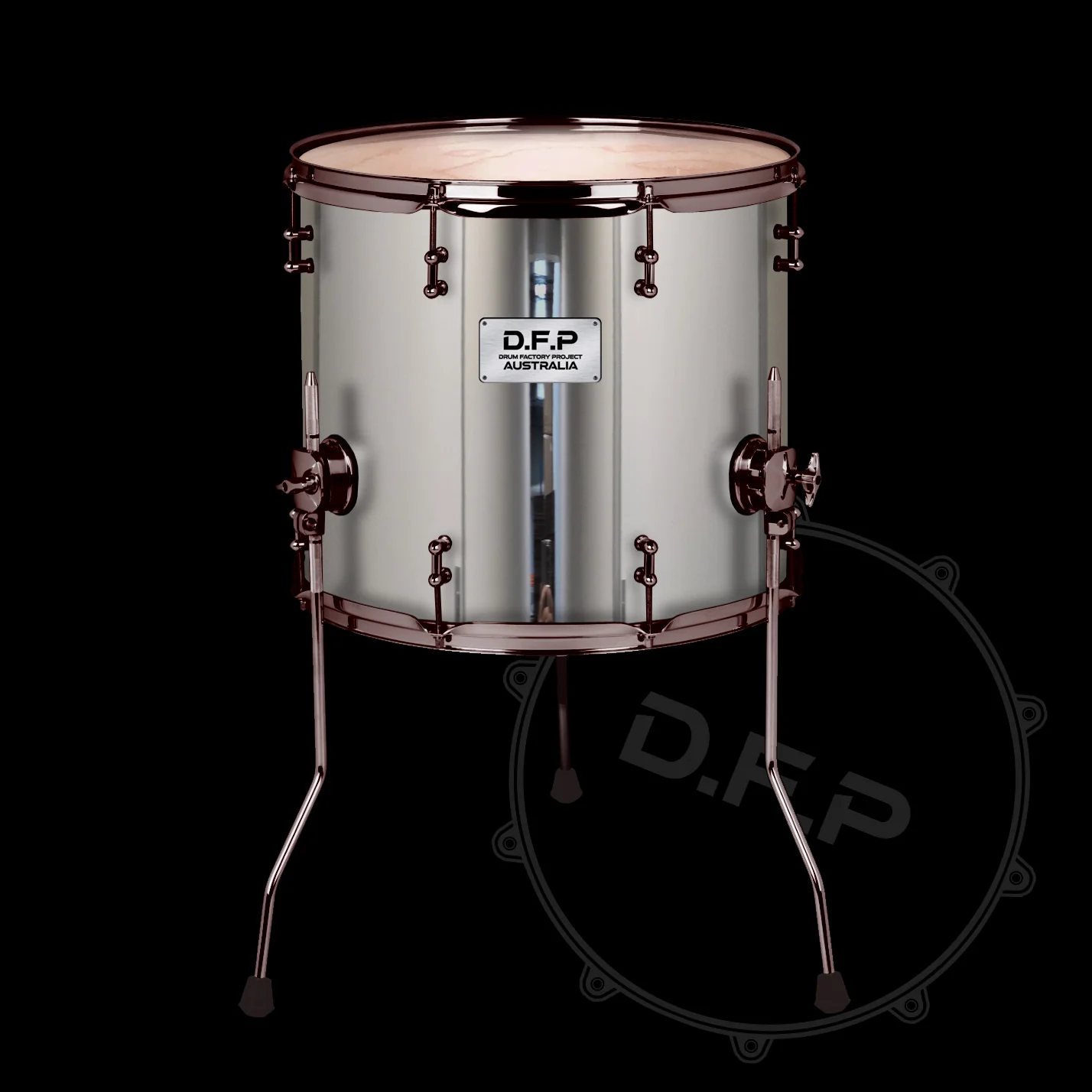 DFP Drum Wrap - Mirror Chrome
