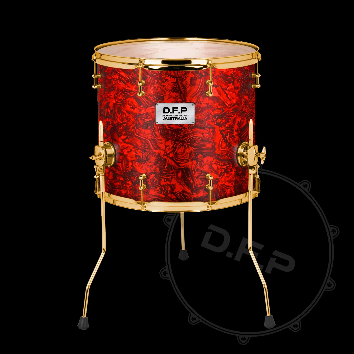 DFP Drum Wrap - Red Abalone