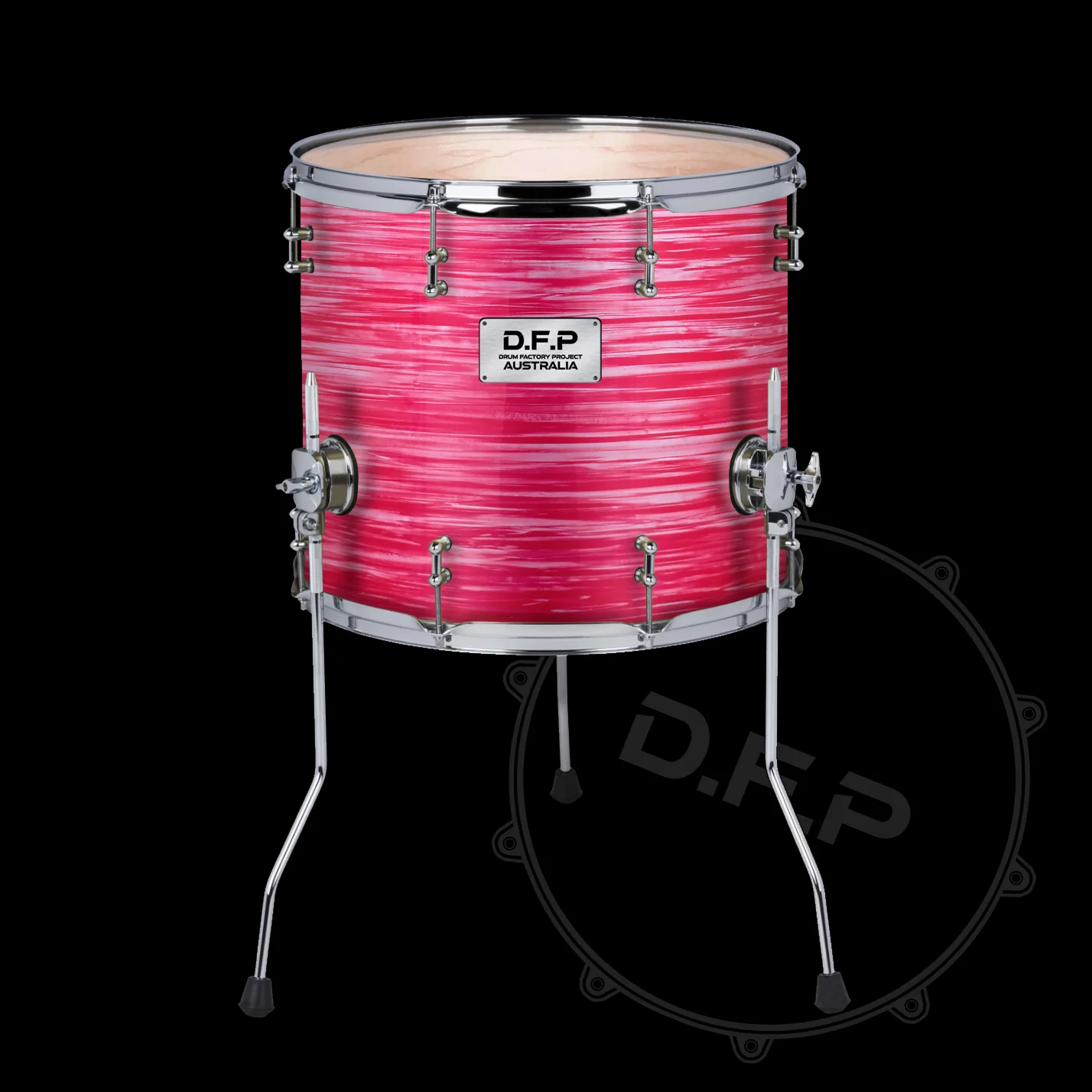 DFP Drum Wrap - Red Oyster Cream - Image 2