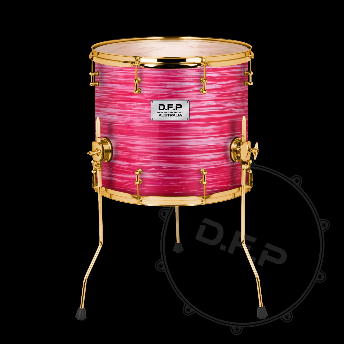 DFP Drum Wrap - Red Oyster Cream - Image 3