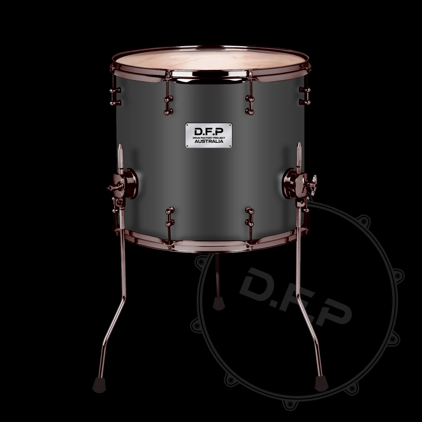DFP Drum Wrap - Satin Black