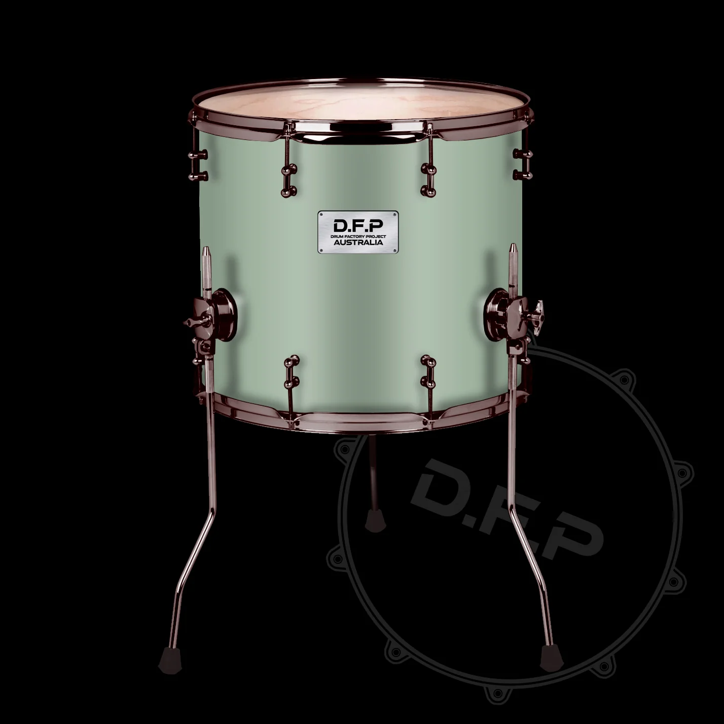 DFP Drum Wrap - Sea Foam Green - Image 2