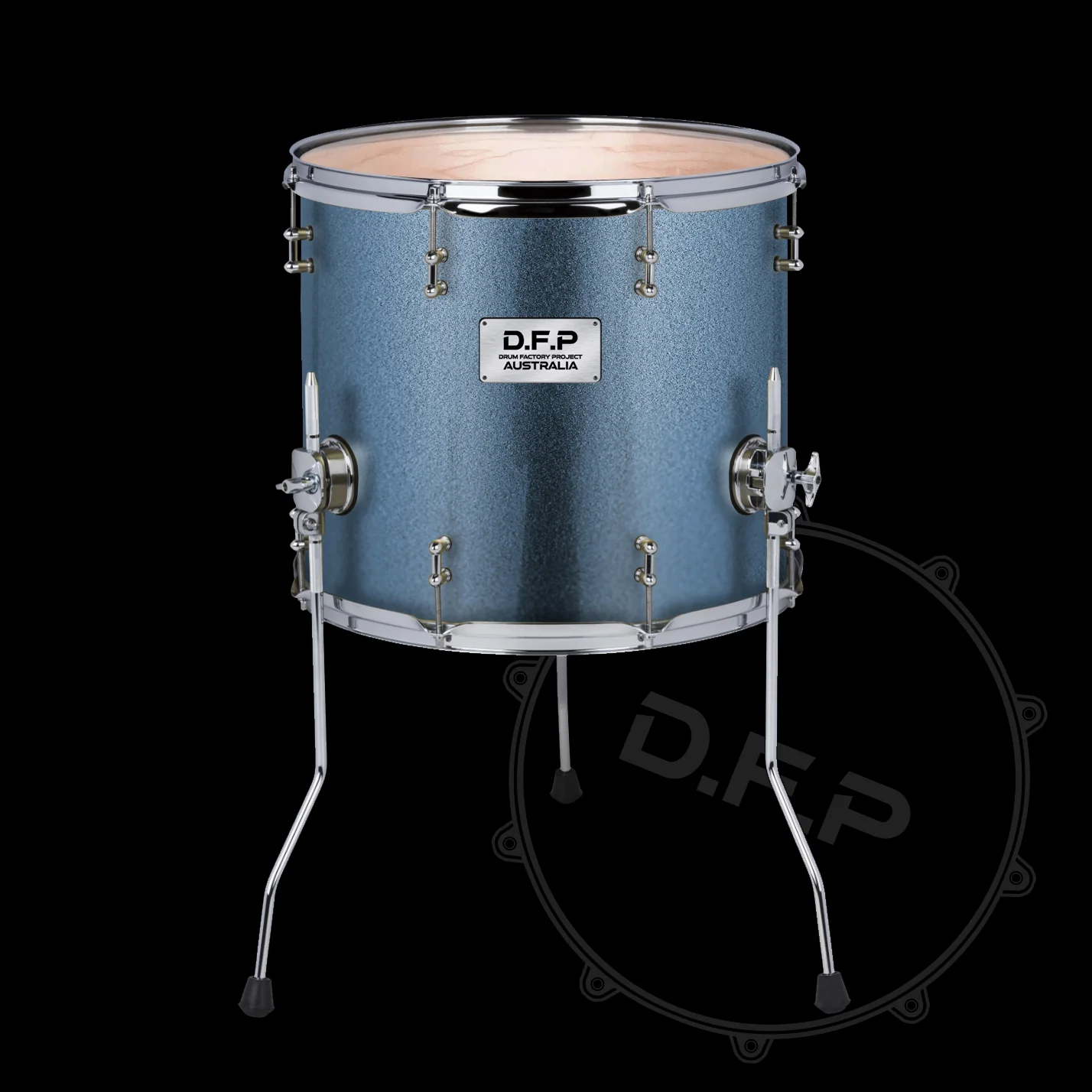 DFP Drum Wrap - Slate Blue Sparkle