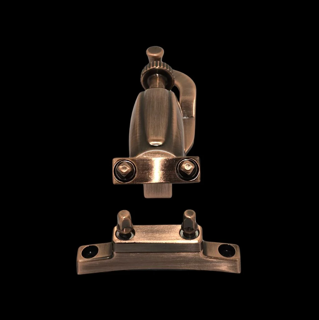 DFP Snare Drum Strainer Throw Off & Butt Plate - Antique Bronze - Image 4