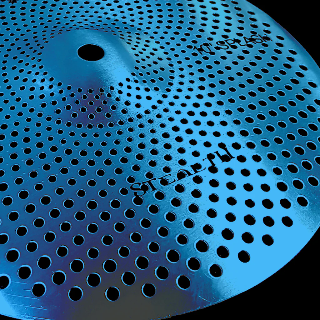 Rech Stealth 10" Low Volume Splash Cymbal - Blue - Image 2