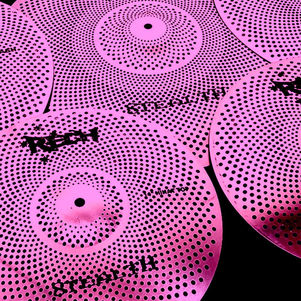 Rech Stealth Purple 5 Piece Low Volume Cymbal Pack Set + FREE Bag - Image 2