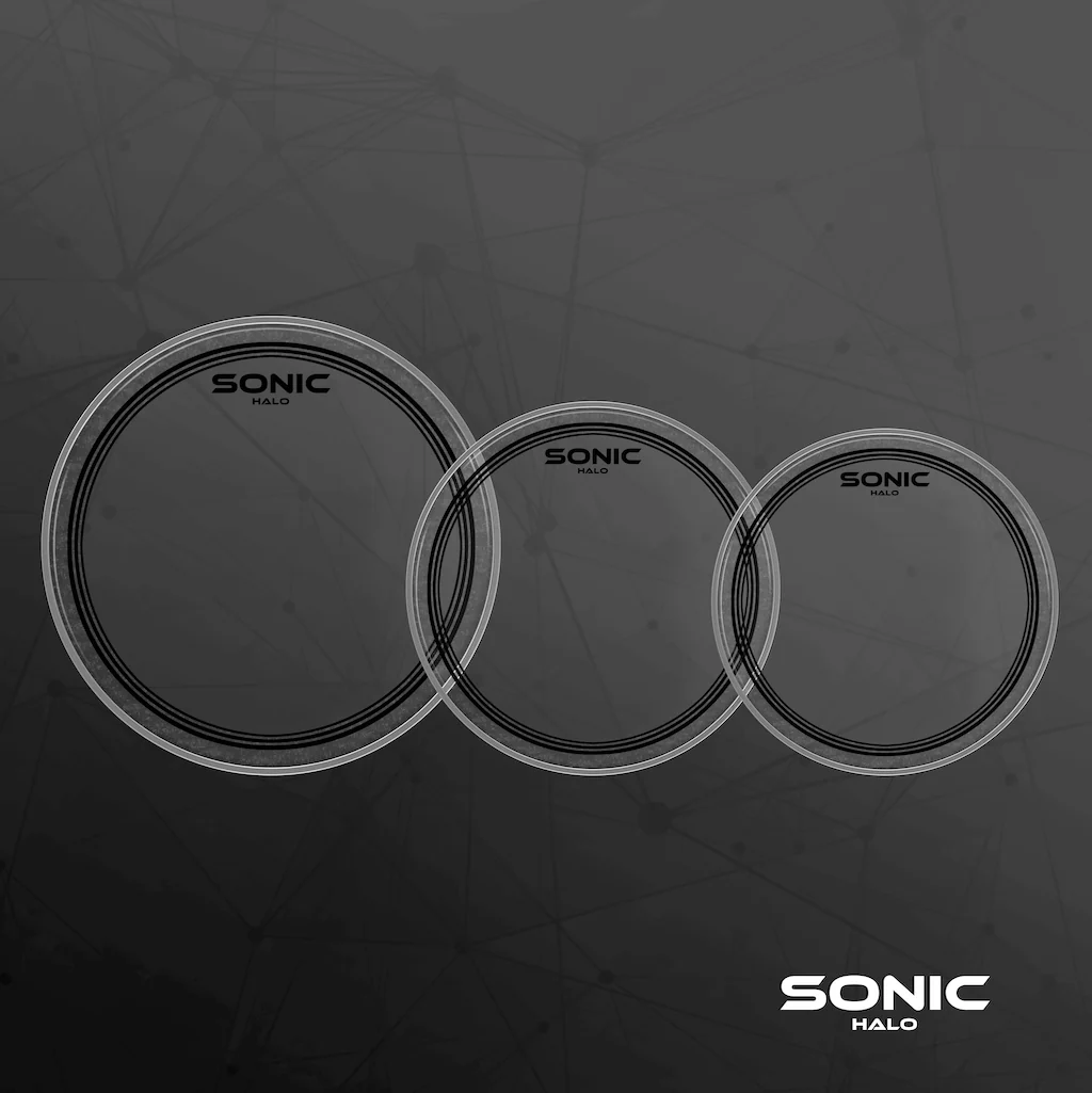 Sonic Halo Clear Drum Head Pack - Image 2