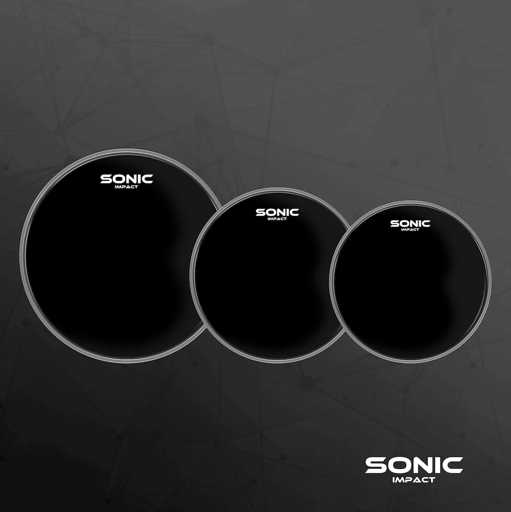 Sonic Impact Black Drum Head Pack - Image 2