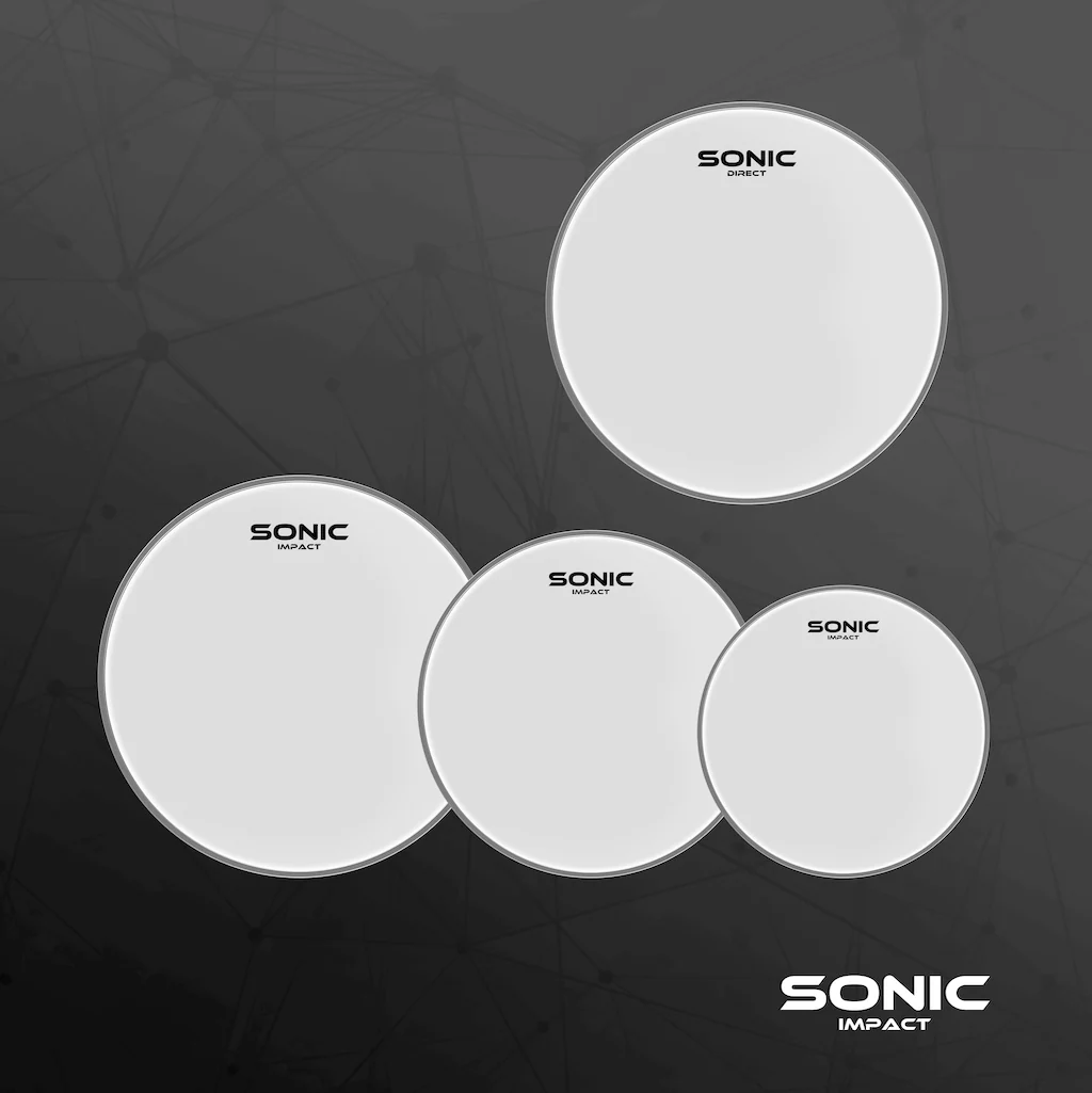 Sonic Impact White Drum Head Pack - Image 3