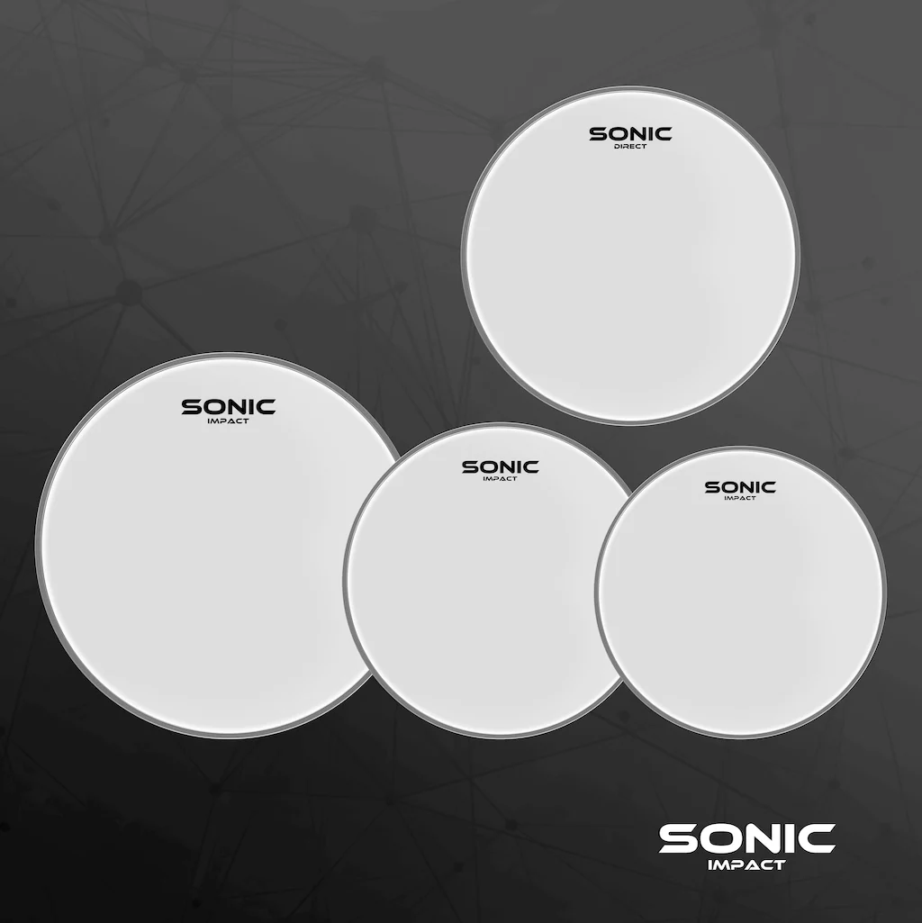 Sonic Impact White Drum Head Pack - Image 4
