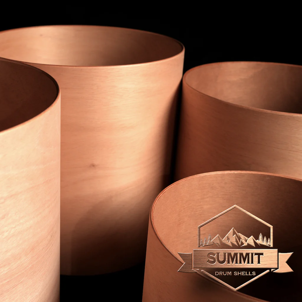 Summit Drum Shells - Mahogany Sizes 8 - 22'' - Image 3