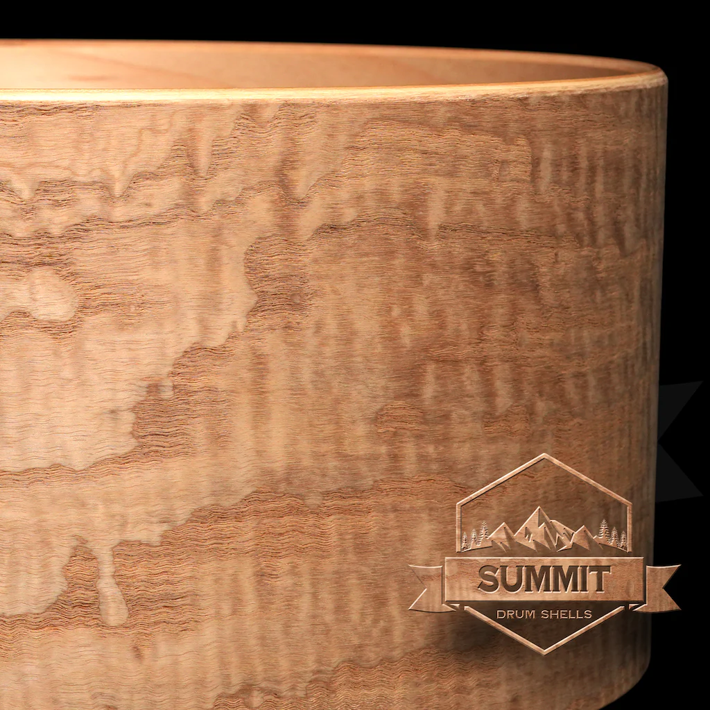 Summit Drum Shells Maple with Tamo Ash Veneer Snare - Image 3