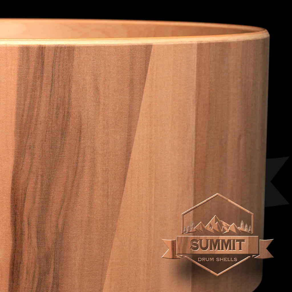 Summit Drum Shells Maple with Wild Apple Veneer Snare - Image 3
