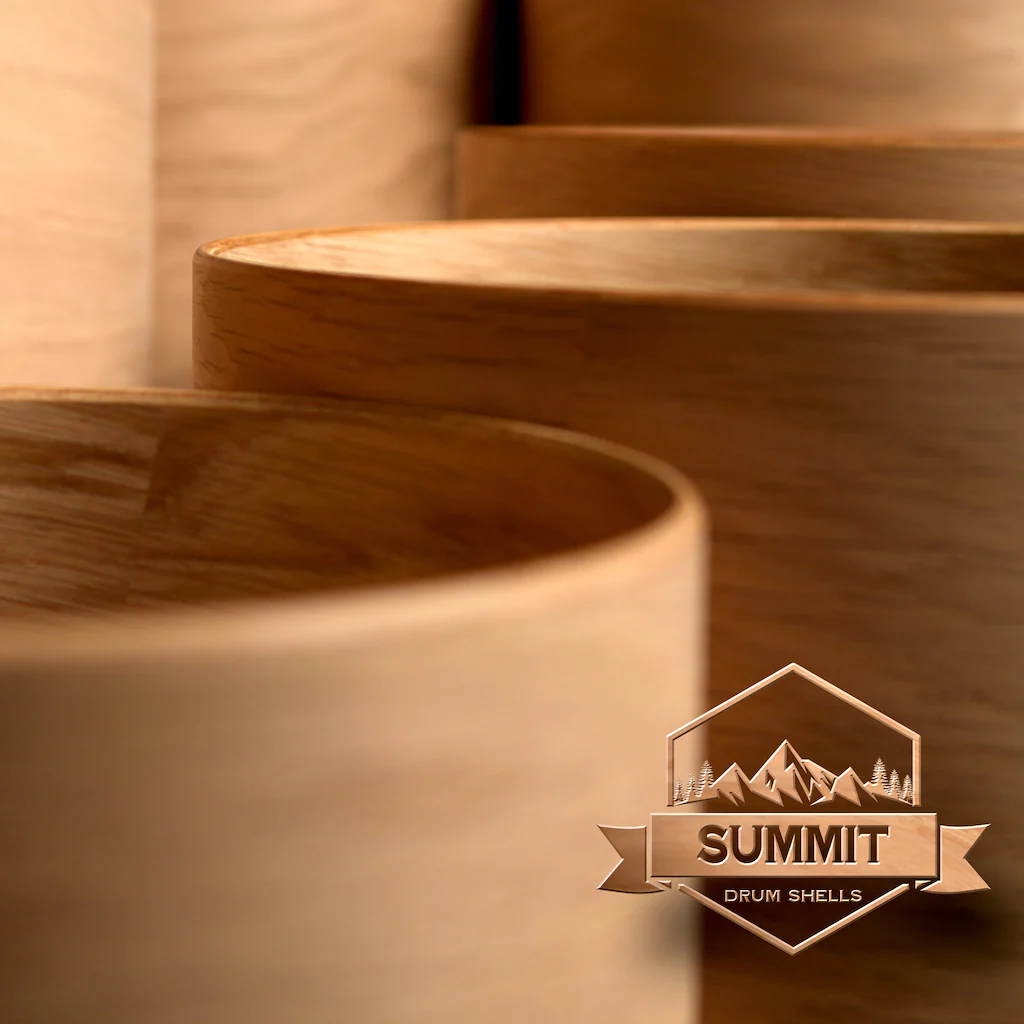 Summit Drum Shells - Oak Sizes 8 - 22'' - Image 10