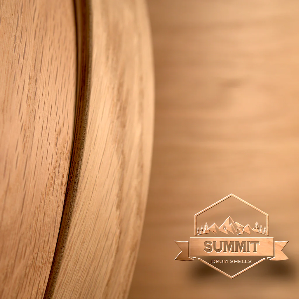 Summit Drum Shells - Oak Sizes 8 - 22'' - Image 11