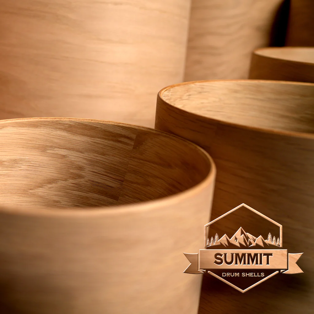 Summit Drum Shells - Oak Sizes 8 - 22'' - Image 24
