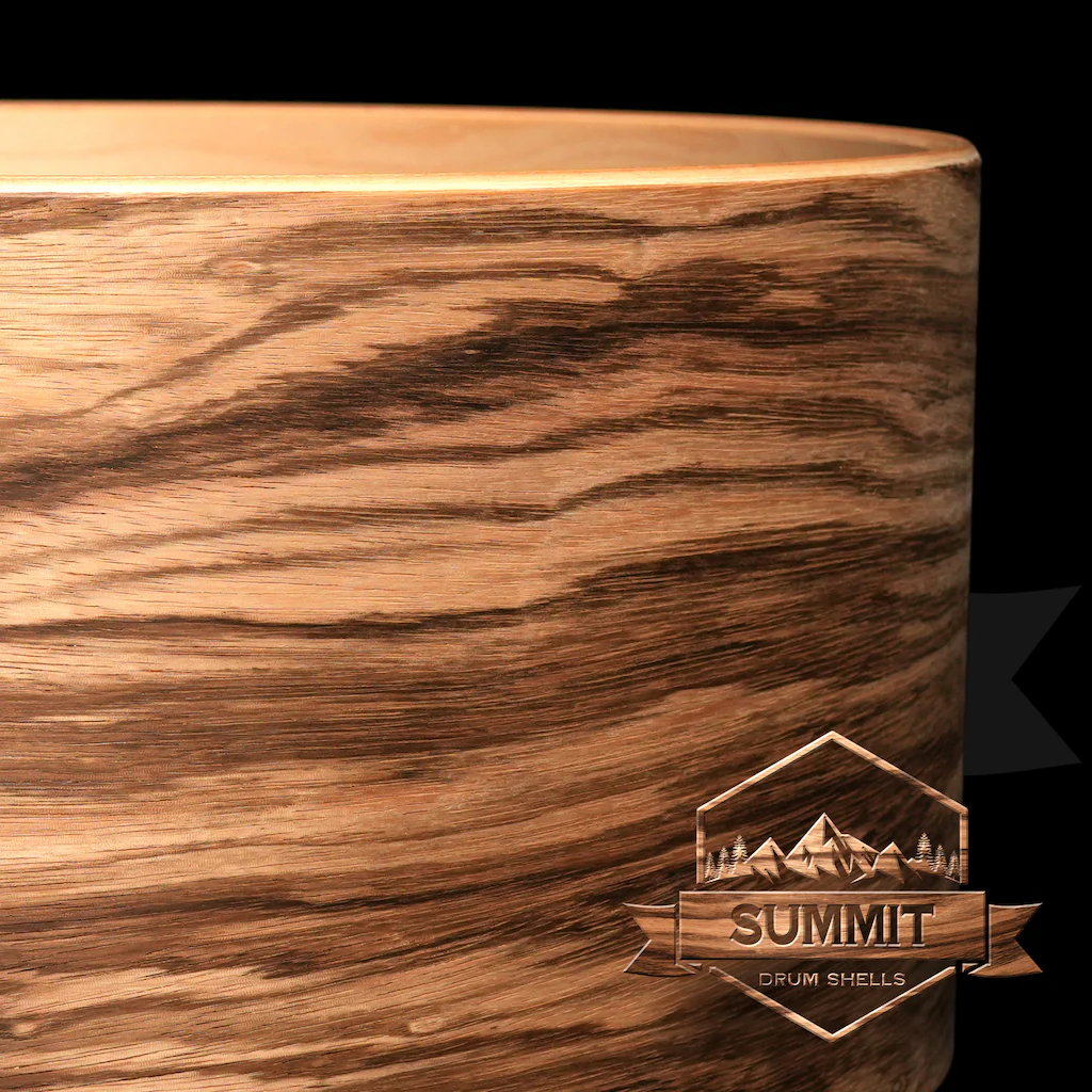 Summit Drum Shells Maple with Zebra Veneer Snare  H - Image 2