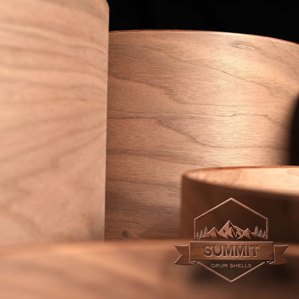 Summit Drum Shells - Walnut Sizes 8 - 22'' - Image 11