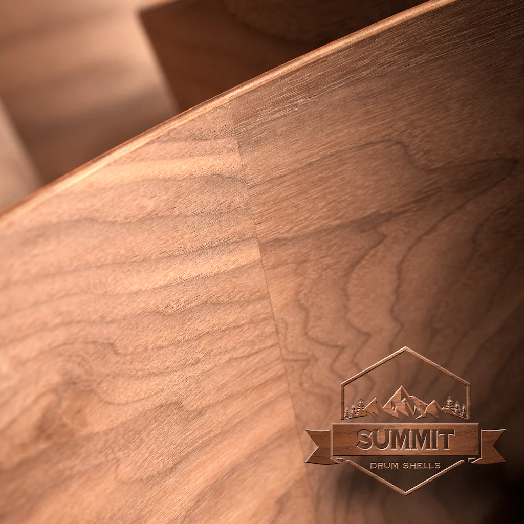 Summit Drum Shells - Walnut Sizes 8 - 22'' - Image 5